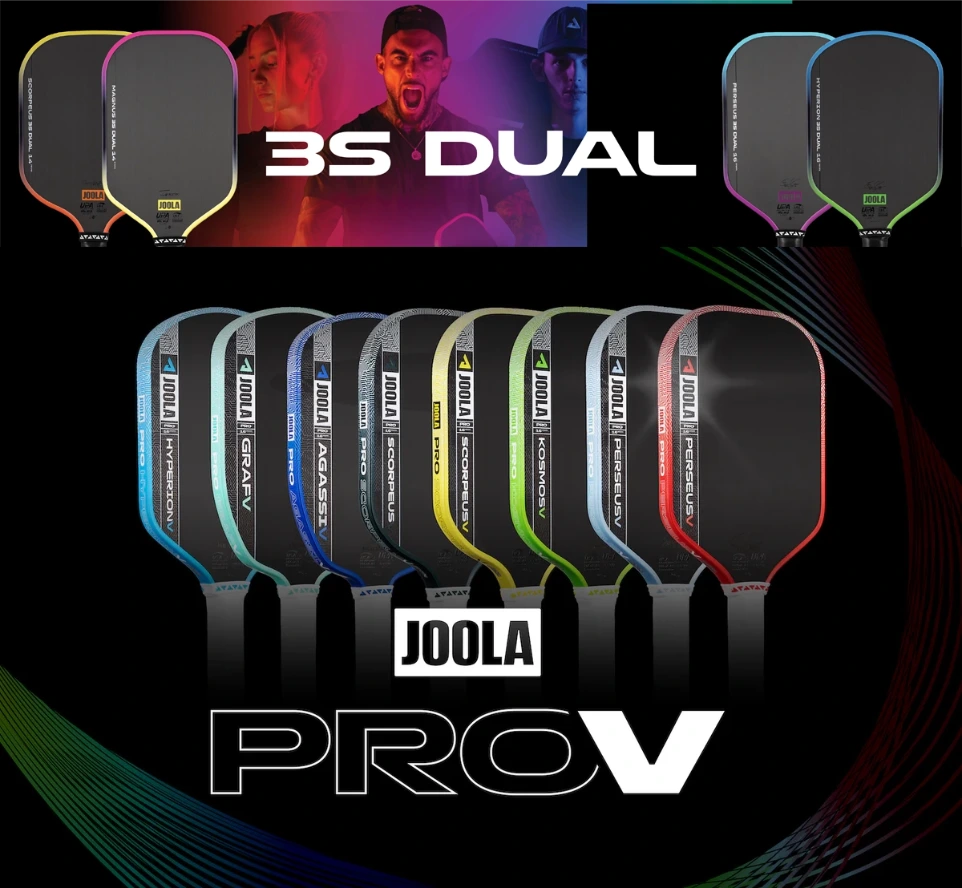 Joola Pro V and 3S Dual paddles