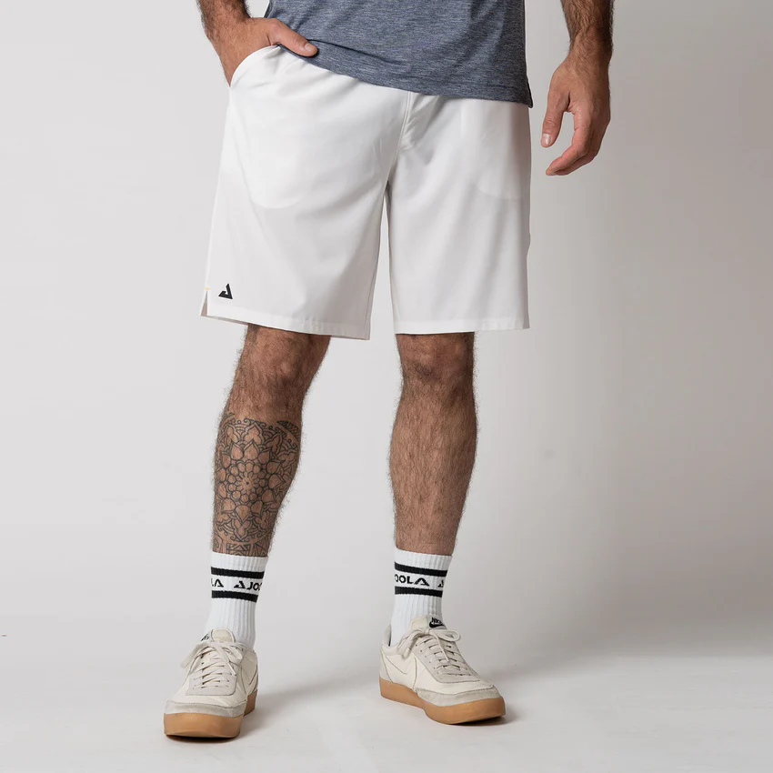 [JOO-400-14236] JOOLA Men's Woven Shorts 9" (White, M)