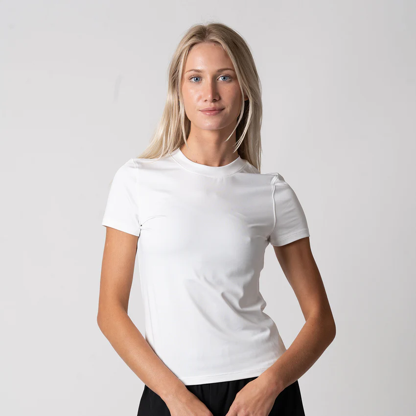 [JOO-400-300395] JOOLA Women's Club Short Sleeve Crew Neck (White, S)